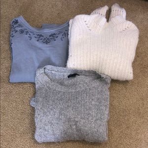 Lot of 3 AE sweaters